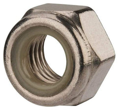 Value Collection - M14x2.00 Metric Coarse 316 & Austenitic Grade A4 Hex Lock Nut with Nylon Insert - 14mm High, Uncoated - Exact Industrial Supply