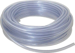 Parker - 1/4" ID x 7/16" OD, 3/32" Wall Thickness, 100' Long, Vinyl Tube - Clear, 60 Max psi, -40 to 150°F - Exact Industrial Supply