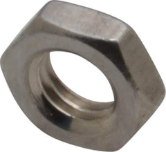 Value Collection - M5x0.80 Metric Coarse Stainless Steel Right Hand Hex Jam Nut - 8mm Across Flats, 2.7mm High, Uncoated - Exact Industrial Supply