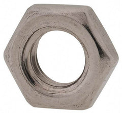 Value Collection - M8x1.25 Metric Coarse Stainless Steel Right Hand Hex Jam Nut - 13mm Across Flats, 4mm High, Uncoated - Exact Industrial Supply