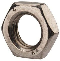 Value Collection - M16x2.00 Metric Coarse Stainless Steel Right Hand Hex Jam Nut - 24mm Across Flats, 8mm High, Uncoated - Exact Industrial Supply