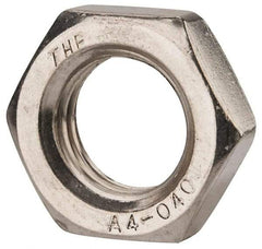 Value Collection - M24x3.00 Metric Coarse Stainless Steel Right Hand Hex Jam Nut - 36mm Across Flats, 12mm High, Uncoated - Exact Industrial Supply