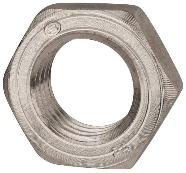 Value Collection - M36x4.00 Metric Coarse Stainless Steel Right Hand Hex Jam Nut - 55mm Across Flats, 18mm High, Uncoated - Exact Industrial Supply