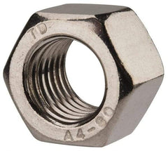 Value Collection - M16x2.00 Metric Coarse Stainless Steel Right Hand Heavy Hex Nut - 24mm Across Flats, 16mm High, Uncoated - Exact Industrial Supply
