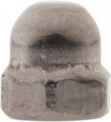 Value Collection - M3x0.5 Metric Coarse, 5.5mm Width Across Flats, Uncoated, Stainless Steel Acorn Nut - 5.1mm Overall Height, Austenitic A4, DIN 1587 - Exact Industrial Supply
