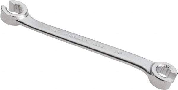 Proto - 3/8 x 7/16", Satin Finish, Open End Flare Nut Wrench - 12 Points, 6-1/4" OAL, Steel, Double End Head - Exact Industrial Supply
