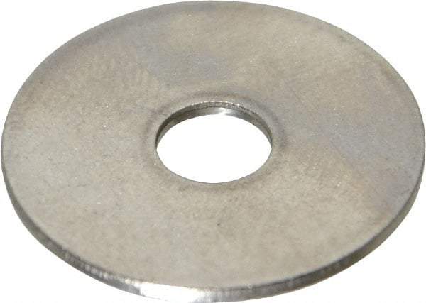 Value Collection - M6 Screw, Grade 18-8 Stainless Steel Fender Flat Washer - 6.4mm ID x 24mm OD, 1.2mm Thick, Plain Finish - Exact Industrial Supply