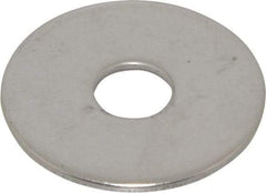 Value Collection - M10 Screw, Grade 18-8 Stainless Steel Fender Flat Washer - 10.5mm ID x 36mm OD, 2mm Thick, Plain Finish - Exact Industrial Supply