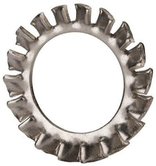 Value Collection - M14 Screw, 15mm ID, Stainless Steel External Tooth Lock Washer - 24mm OD, Uncoated, Grade 18-8 & Austenitic A2 - Exact Industrial Supply