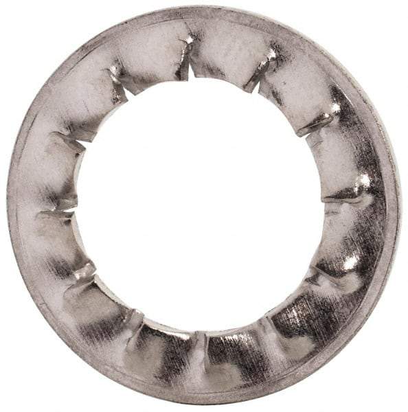 Value Collection - M12 Screw, 13mm ID, Stainless Steel Internal Tooth Lock Washer - 20.5mm OD, Uncoated, Grade 18-8 & Austenitic A2 - Exact Industrial Supply