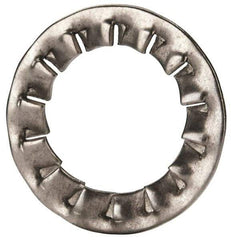 Value Collection - M14 Screw, 15mm ID, Stainless Steel Internal Tooth Lock Washer - 24mm OD, Uncoated, Grade 18-8 & Austenitic A2 - Exact Industrial Supply