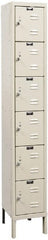 Hallowell - 6 Door, 6 Tier, Premium Box Lockers - Exact Industrial Supply