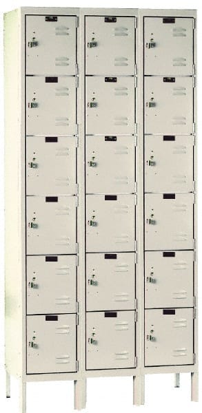 3-Wide Locker: Parchment