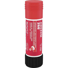 Loctite - 19 g Stick, Red, High Strength Semisolid Threadlocker - Series 268, 72 hr Full Cure Time, Hand Tool, Heat Removal - Exact Industrial Supply