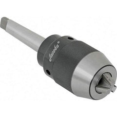 Jacobs - 3MT, 7/64 to 5/8" Capacity, Integral Shank Drill Chuck - Keyless, Taper Shank, 54.1mm Sleeve Diam, 85.09mm Open Length - Exact Industrial Supply