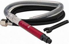 Sioux Tools - 1/8" Collet, Straight Handle, Straight Air Die Grinder - 54,000 RPM, Remote Exhaust, 16.8 CFM, 0.1 hp, 6.21 bar - Exact Industrial Supply