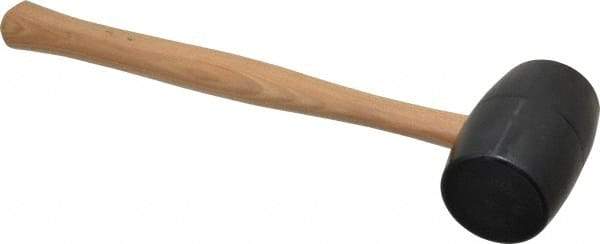 Garland - 1-3/16 Lb Head Rubber Mallet - 15-3/4" OAL, 13-1/2" Long Wood Handle - Exact Industrial Supply