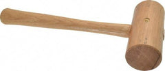 Garland - 7/8 Lb Head Wooden Mallet - 11-3/4" Long Wood Handle - Exact Industrial Supply