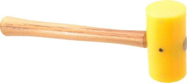 Garland - 1-1/4 Lb Head Plastic Mallet - 14" OAL, 14" Long Wood Handle - Exact Industrial Supply