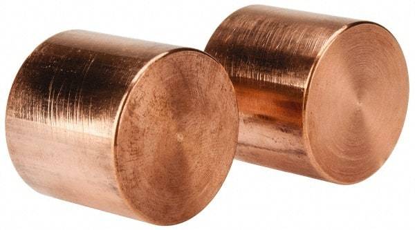 Garland - 1-1/4" Face Diam, Grade Medium, Hammer Tip/Face - Copper - Exact Industrial Supply