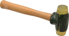 Garland - 1-1/2 Lb Head 1-1/4" Face Urethane Split Head Hammer - Wood Handle - Exact Industrial Supply