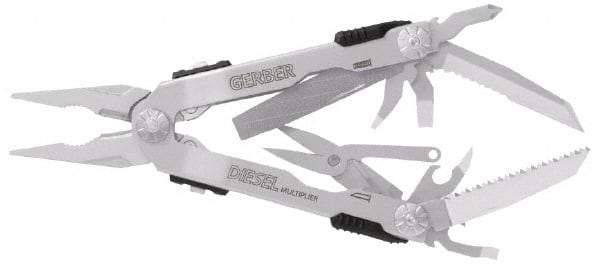 Gerber - 14 Piece, Multi-Tool Set - 6-3/8" OAL, 5" Closed Length - Exact Industrial Supply