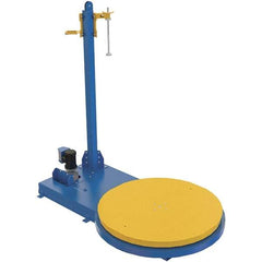 Vestil - 60 Inch Diameter, 8 to 12 Pallets per Hour, Semi Automatic, Medium Duty Stretch and Pallet Wrap Machine - 5,000 Lbs. Capacity, 3 to 12 RPM, 11 Inch High, 10 and 20 Inch Film Height - Exact Industrial Supply