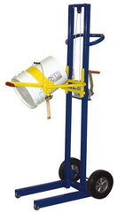 Vestil - 200 Lb Load Capacity, Pail Lifter/Dumper - Manual Hand Crank Cable Winch,52 Inches High, 58 Inches Lift Height - Exact Industrial Supply