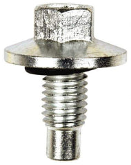 Dorman - Pilot Point Oil Drain Plug with Gasket - M12x1.75 Thread, Inset Gasket - Exact Industrial Supply