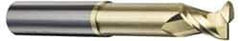 Accupro - 1", 2 Flute, Single End, Solid Carbide, 0.12" Corner Radius End Mill - 5" OAL, 45° Helix, Right Hand Flute, 1-1/4" LOC, Right Hand Cut, 2-1/8" Extended Reach - Exact Industrial Supply