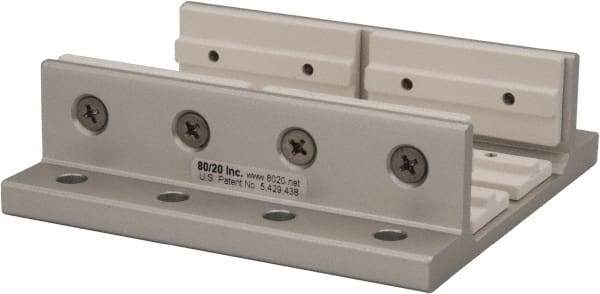 80/20 Inc. - 3.937" Wide, 1.218" High, Open Shelving Accessory/Component - Aluminum, 4" Deep, Use with Series 10 - 1020 Extrusion - Exact Industrial Supply