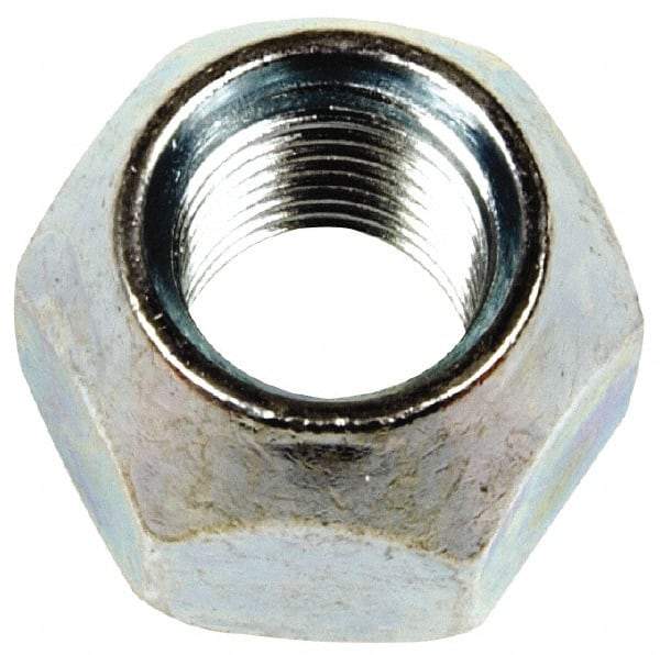 Dorman - 7/16-20 Zinc Finish Open Wheel Nut - 3/4" Hex, 9/16" OAL - Exact Industrial Supply