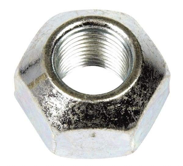 Dorman - 9/16-18 Zinc Finish Open Wheel Nut - 1" Hex, 21/32" OAL, 90° Seat Angle - Exact Industrial Supply