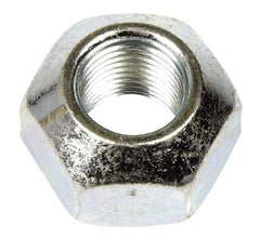 Dorman - 9/16-18 Zinc Finish Open Wheel Nut - 1" Hex, 21/32" OAL, 90° Seat Angle - Exact Industrial Supply