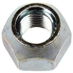 Dorman - M12-1.5 Zinc Finish Open Wheel Nut - 21mm Hex, 16mm OAL, 60° Seat Angle - Exact Industrial Supply
