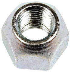 Dorman - M12-1.5 Zinc Finish Open Wheel Nut - 21mm Hex, 18mm OAL, 60° Seat Angle - Exact Industrial Supply