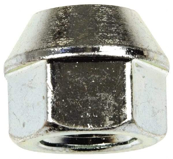 Dorman - M14-1.5 Yellow Zinc Finish Open Wheel Nut - 22mm Hex, 20.5mm OAL, 60° Seat Angle - Exact Industrial Supply