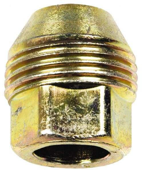 Dorman - M14-1.5 Zinc Finish Open Wheel Nut - 22mm Hex, 28.5mm OAL, 60° Seat Angle - Exact Industrial Supply