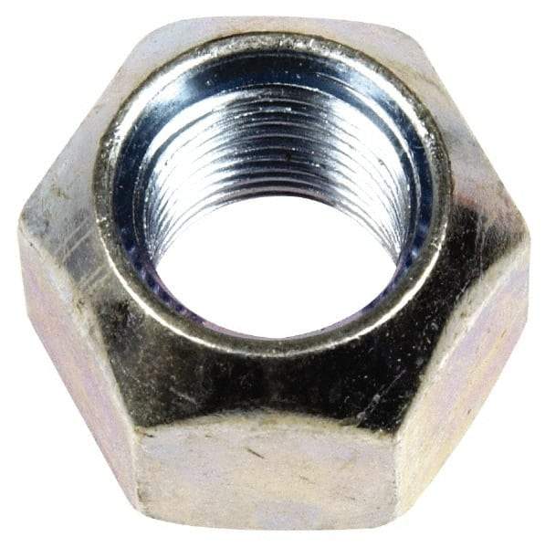 Dorman - 1/2-20 Zinc Finish Open Wheel Nut - 13/16" Hex, 5/8" OAL, 90° Seat Angle - Exact Industrial Supply