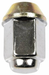 Dorman - 1/2-20 Stainless Finish Capped Wheel Nut - 13/16" Hex, 1-15/32" OAL, 60° Seat Angle - Exact Industrial Supply