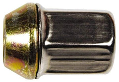 Dorman - M12-1.5 Stainless Finish Capped Wheel Nut - 19mm Hex, 32mm OAL, 60° Seat Angle - Exact Industrial Supply