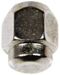 Dorman - M10-1.25 Chrome Finish Capped Wheel Nut - 17mm Hex, 21mm OAL, 60° Seat Angle - Exact Industrial Supply