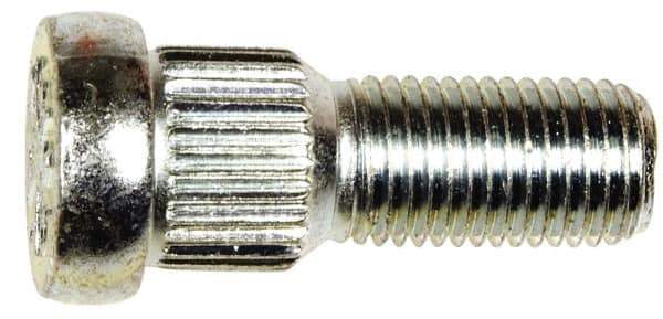 Dorman - 7/16-20 Serrated Bolt Wheel Stud - 0.564" Knurl, 1-5/16" OAL, 3/8" Shoulder Length - Exact Industrial Supply