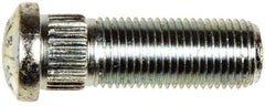 Dorman - 1/2-20 Serrated Bolt Wheel Stud - 0.535" Knurl, 1-17/32" OAL, 5/16" Shoulder Length - Exact Industrial Supply