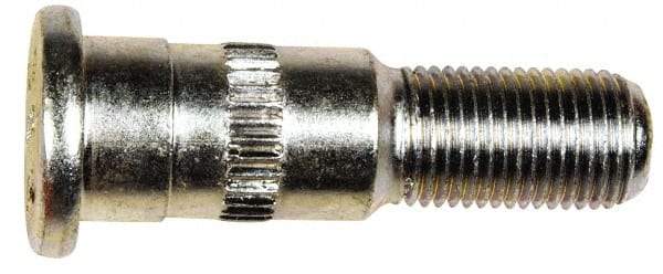 Dorman - 1/2-20 Serrated Bolt Wheel Stud - 5/8" Knurl, 1-5/16" OAL, 1" Shoulder Length - Exact Industrial Supply