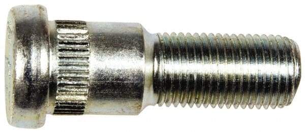 Dorman - 1/2-20 Serrated Bolt Wheel Stud - 5/8" Knurl, 1-11/16" OAL, 5/8" Shoulder Length - Exact Industrial Supply
