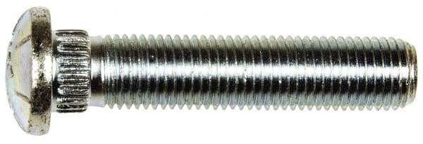 Dorman - 7/16-20 Serrated Bolt Wheel Stud - 0.475" Knurl, 2-1/8" OAL, 3/16" Shoulder Length - Exact Industrial Supply