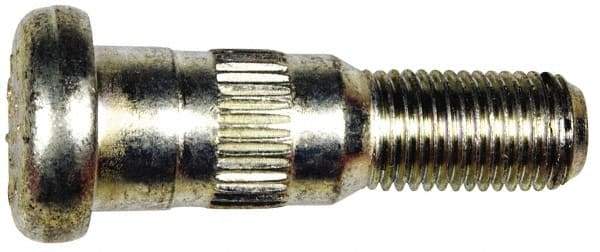 Dorman - 7/16-20 Serrated Bolt Wheel Stud - 0.565" Knurl, 1-3/4" OAL, 7/8" Shoulder Length - Exact Industrial Supply