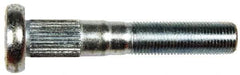 Dorman - 9/16-18 Serrated Bolt Wheel Stud - 0.621" Knurl, 3-17/32" OAL, 1-5/16" Shoulder Length - Exact Industrial Supply