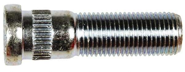 Dorman - 9/16-18 Serrated Bolt Wheel Stud - 5/8" Knurl, 2" OAL, 5/8" Shoulder Length - Exact Industrial Supply